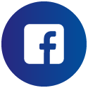 Ikona Facebooka na&nbsp;niebieskim tle