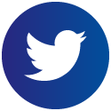 Ikona Twittera na&nbsp;niebieskim tle