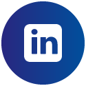 Ikona LinkedIn na niebieskim tle